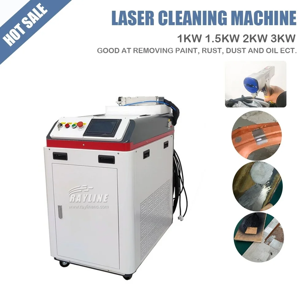 1000 W 2000 W Laserreinigungsmaschine Rostfarbe Holz Laserreiniger Rostentfernung Image