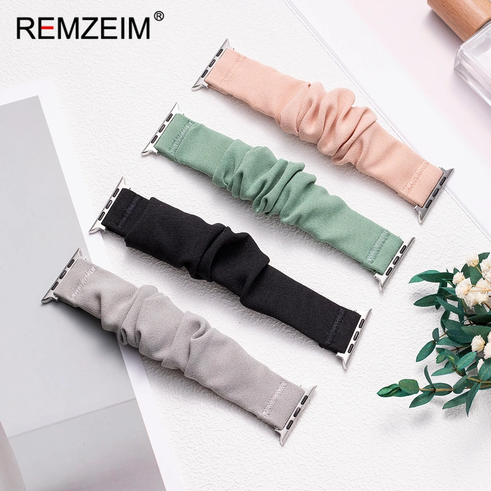 Elastisches Smartwatch-Armband für Apple Watch 38/40/41/42/44/45/46/49 mm Damen-Armband für Iwatch 1–10 SE Ultra 2 Image