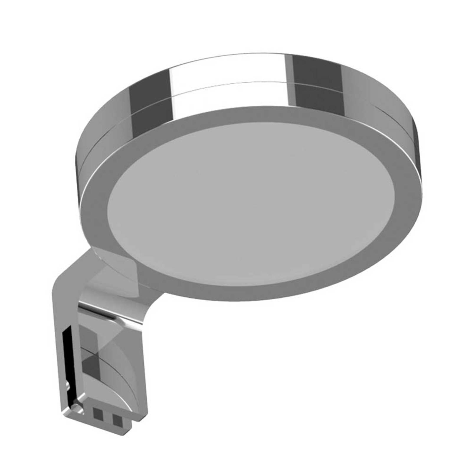 LIGHTME Wandlampe Aqua, chrom / silber, für Badezimmer, Aluminium, Modern, Wandleuchte, Wandlampe Bad