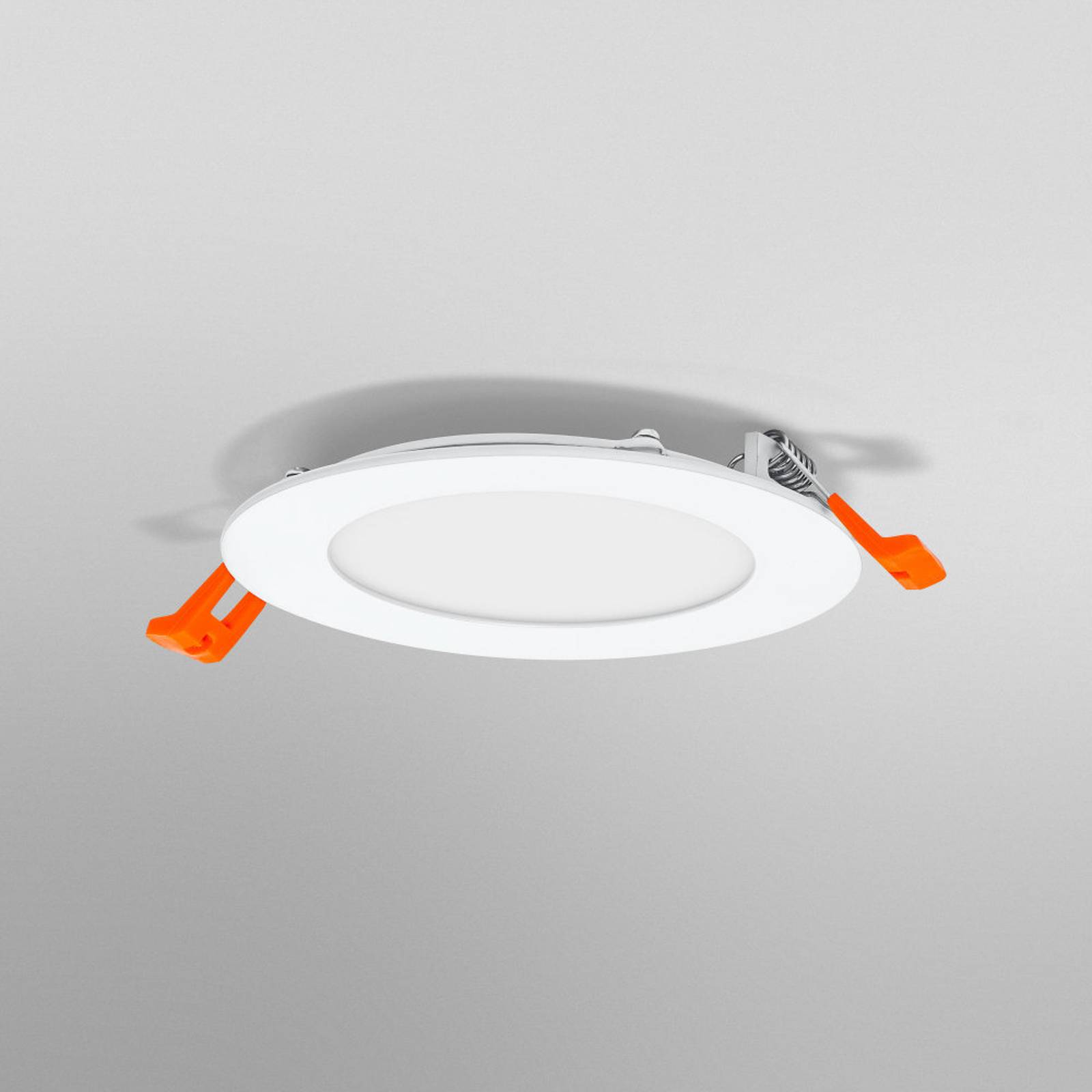 LEDVANCE SMART+ WiFi Orbis Downlight Slim Ø 12 cm Slim, dimmbar, weiß / opal, für Wohn- / Esszimmer, Kunststoff, Modern, Smart Home Einbaulampe