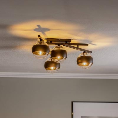 Deckenlampe Smart EMIBIG LIGHTING, dimmbar, schwarz, für Wohn- / Esszimmer, Metall, Modern, Deckenlampe