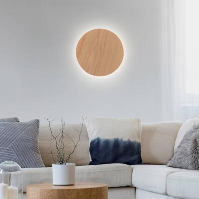 Paul Neuhaus Wandlampe Akku Puntua, dimmbar, Holz hell, für Wohn- / Esszimmer, Aluminium, Modern, LED Wandleuchte, Wandlampe Innen Image
