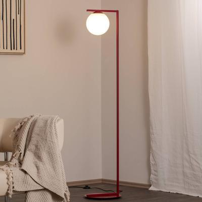 Stehlampe Zac ALDEX, rot, für Wohn- / Esszimmer, Glas, Modern, Stehlampe Image