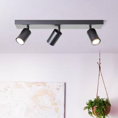 Brilliant Deckenstrahler Jello, Länge 50 cm, schwarz, 3-fl.g, Metall Jello, schwarz, für Wohn- / Esszimmer, Metall, Modern, Strahler Image