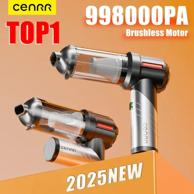 CENRR Mini Car Vacuum Cleaner Powerful 998000PA Cordless Portable Vacuum Cleaner for Home Appliance Handheld Blower Car Cleaner