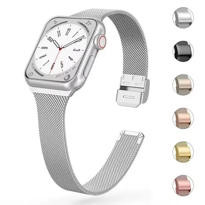 Milanaise-Armband für Apple Watch Band Ultra 2 49 mm 44 mm 40 mm 45 mm 41 mm 38 mm 44 mm Armband F Image
