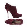 Pura Lopez Damen Stiefelette, Gr. 38.5, bordeaux, Leder