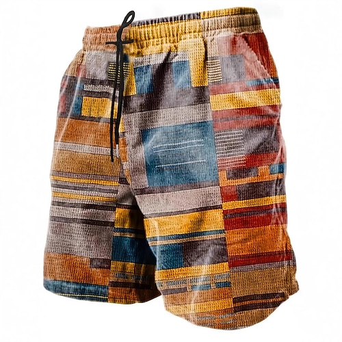 Herren Boardshorts Badeshorts Badehose Bedruckt Kordelzug Mit Taschen Schnelltrocknend Mit Taschen Boardshorts Unterteile Surfen Strand Wassersport Sommer Image