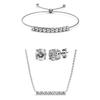 Mary Crystal Mia Sets - Silber und Kristall