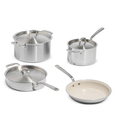 Made In CeramiClad 7-Piece Cookware Set - Ceramiclad