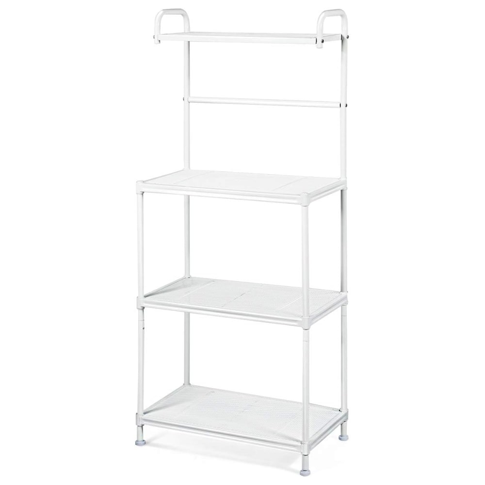 Etagère de cuisine blanche avec pieds en métal