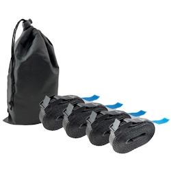 Baumarktplus 4x Profi Spanngurt Gurt Zurrgurt Klemmschloss 1-tlg 5m 250 kg Anthrazit inkl. Tasche Image