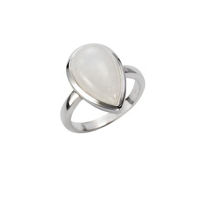 Jamelli Ring 925/- Sterling Silber Mondstein irisierend 7,45ct. 058 (18,5) Damen Image