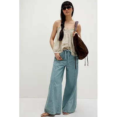 We The Free Veritas Wide-Leg Jeans at Free People in Freedom, Size: Small