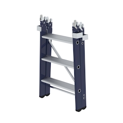 PROREGAL Einsteckteil für Plattformleiter steckbar | plus 3 Stufen | Aluminium Image
