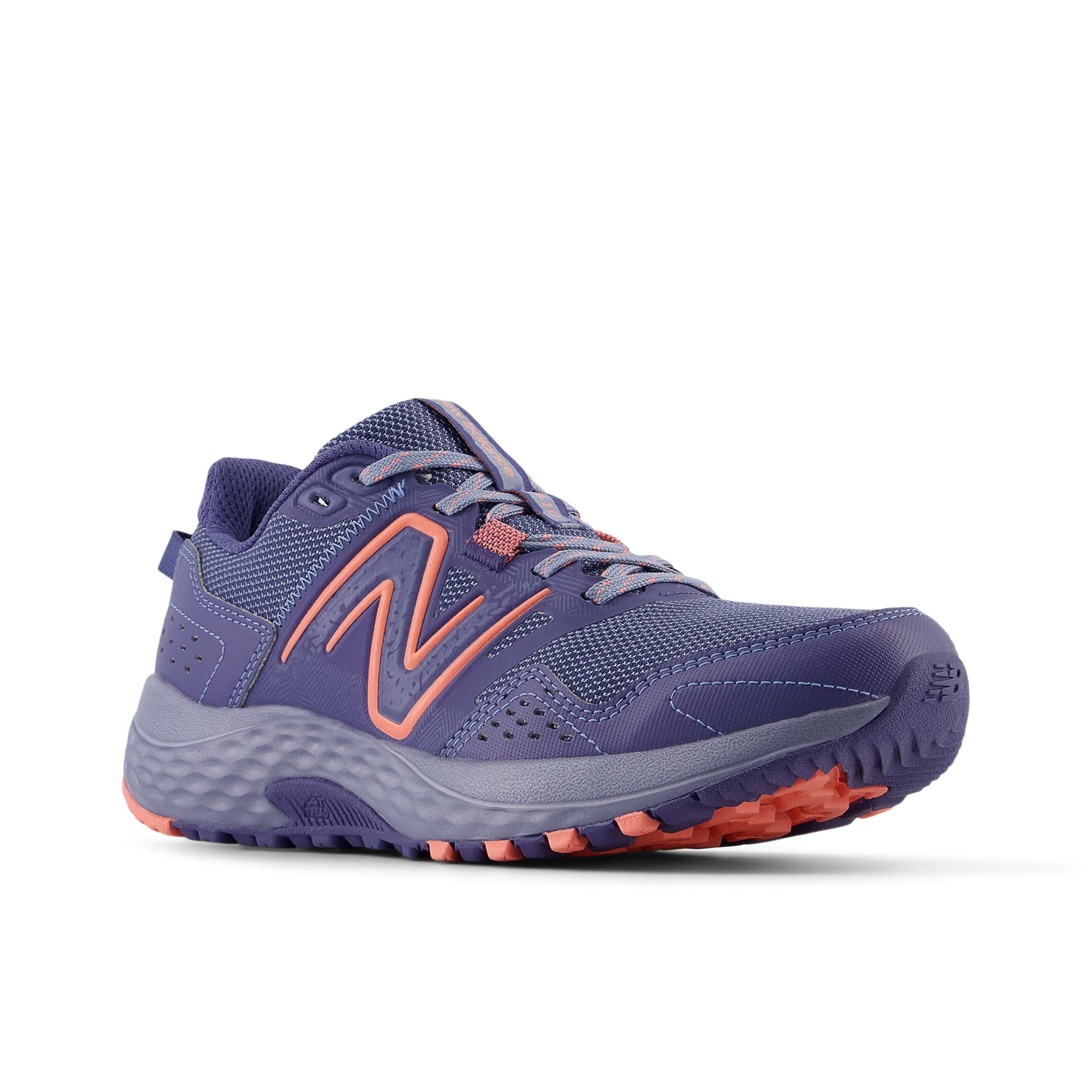 Laufschuh NEW BALANCE "WT410", Gr. 37,5, schwarz (dream state), Synthetik, Textil, Schuhe, Walkingschuh, Trailrunningschuh