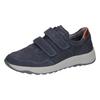 Klettschuh WALDLÄUFER "K-JOHN", Herren, Gr. 10 (44,5), bunt (dunkelblau, cognac), Nubukleder, Nappaleder, casual, Schuhe, Komfortschuh, Bequemschuh, Klettschuh in Extraweite K