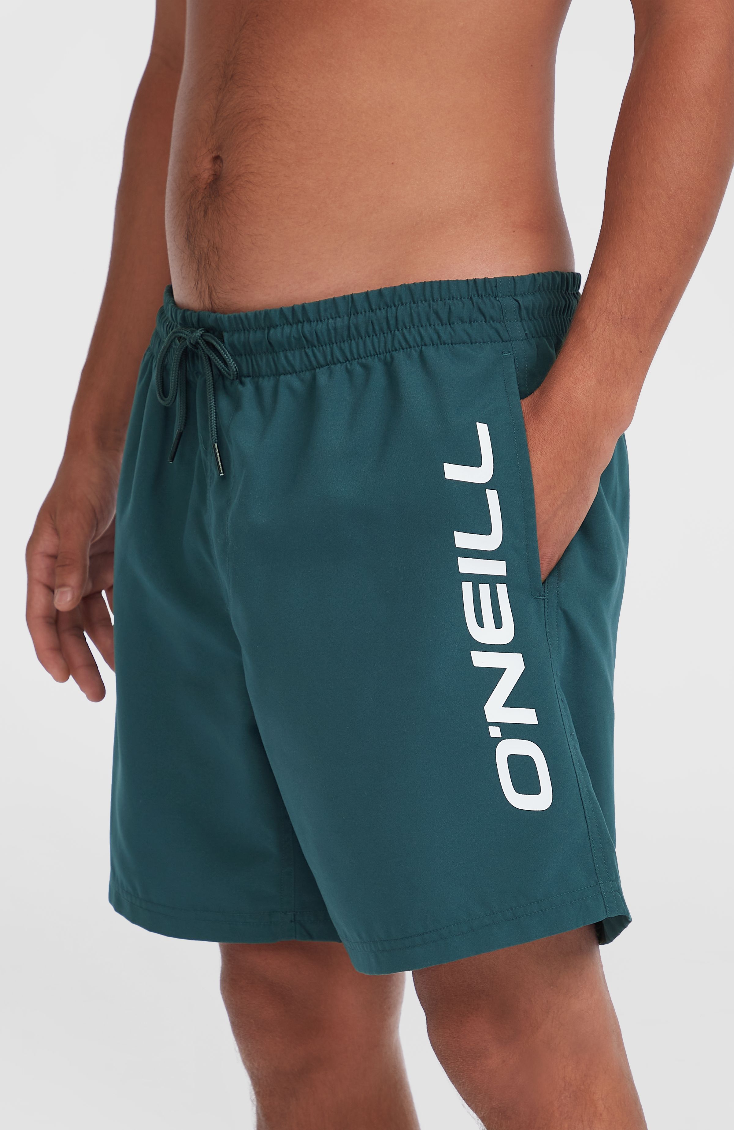 Badehose O'NEILL "CALI 16'' SWIMSHORTS", Herren, Gr. XXL, N-Gr, alma steel, Obermaterial: 100% Polyester, Sportlich, Badehosen Image