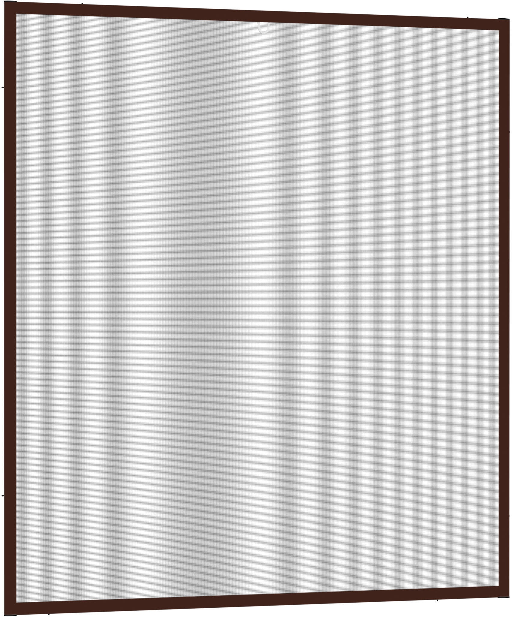 Insektenschutz-Fensterrahmen HECHT INTERNATIONAL "MASTER SLIM", braun (rahmen: braun gewebe: anthrazit), B:130cm H:150cm, Insektenschutzgitter