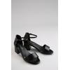 Sandalette ANISTON SHOES, Damen, Gr. 41, schwarz, Lederimitat, elegant, Schuhe, Riemchensandale, Festtagsschuh, Sommerschuh in Weite G