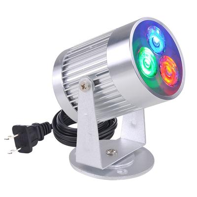 3W LED Aluminum Spot Light Pinspot Stage Lighting Effect for DJ Mirror Ball KTV Discos Party Red/Green/Blue - One-size