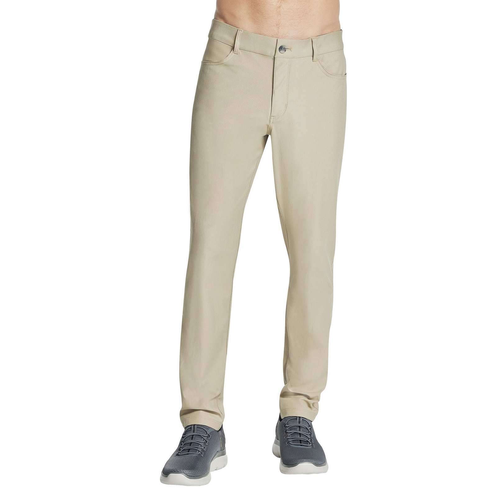 Skechers Men's Go Walk Premium 5 Pocket Pant (Size 30) Beige, Polyester
