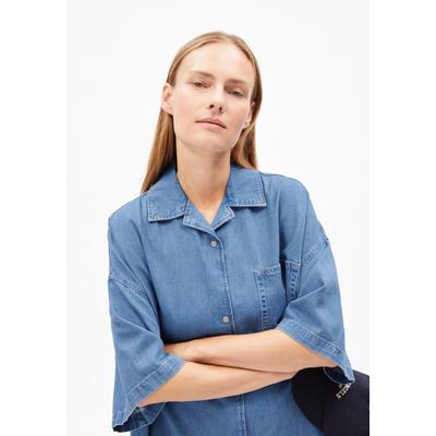 TAMIKAA - Frauen Oversized Fit Kleid - blau (Größe: S) Image