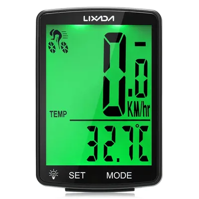 New Wireless Bike Computer Multi Functional LCD Screen Bicycle Computer Mountain Bike Speedometer Odometer IPX6 Waterproof