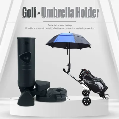 Outdoor langlebiger Golfs chirm halter Grad verstellbar für Fahrrad Buggy Cart Kinderwagen Golf Push Cart Zubehör verwendet