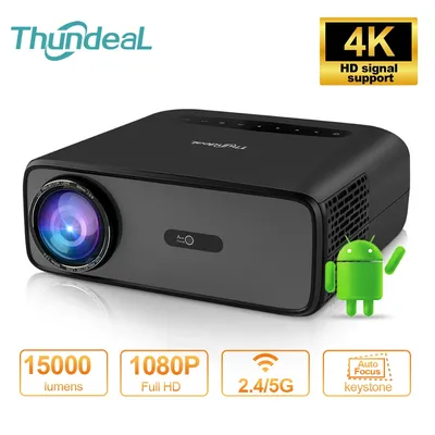 ThundeaL Full HD Projektor 1080P WiFi Video Proyector TD97 Pro Heimkino Android TD97Pro TD97W 4K Image