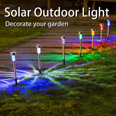 Outdoor Yard Rasen Dekoration 10PCS Edelstahl Solar Garten Licht Fee Licht Solar Lampe Lanter Landschaft Beleuchtung