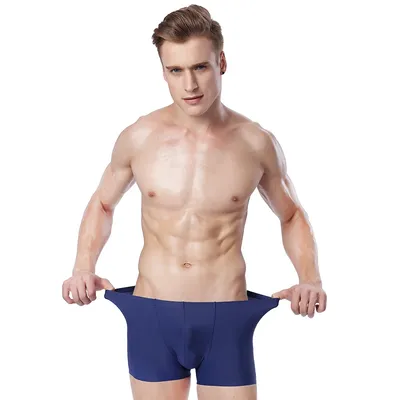 3Pc männer Unterwäsche Eis Seide Ultra-Dünne Sommer Atmungsaktive männer Shorts Boxer Briefs Jugend Unterwäsche Sexy Image