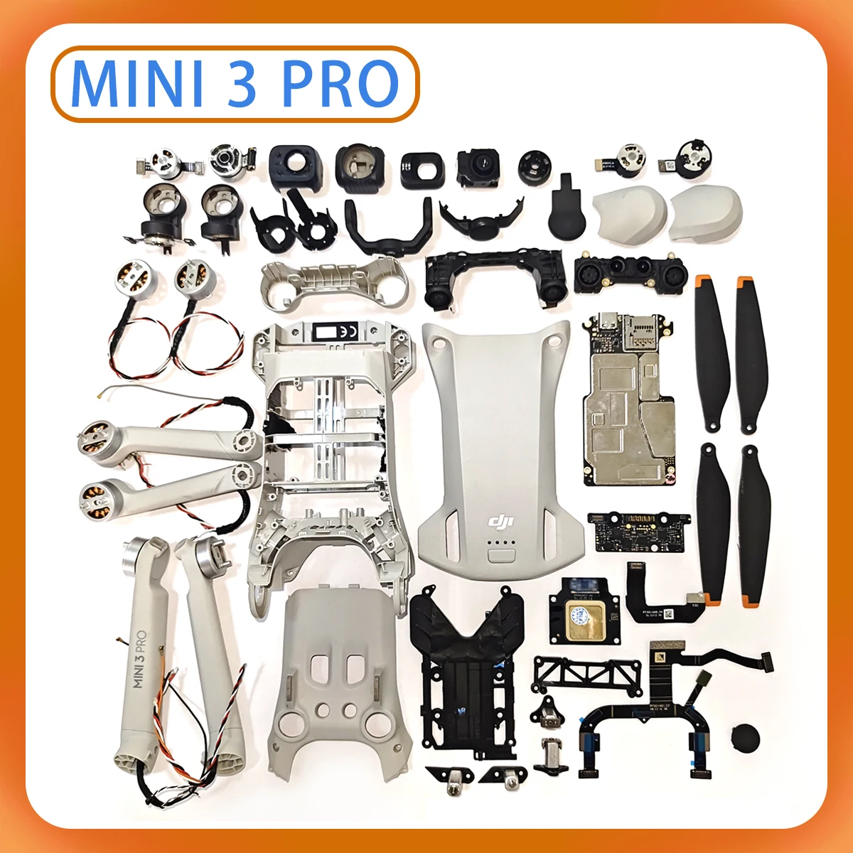 Original Mini 3 Pro Gimbal-Kamera, Yaw-Neig-Rollmotor, Halterung, Abdeckung, Gimbal, Objektiv usw., geeignet für DJI Mavic 3pro-Reparatur Image