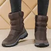 Stiefel Frau Schnee Neue Schuhe Frauen Plattform Frau Schuhe Mode Wasserdichte Mid Hohe Stiefel Plattform Botas Mujer Winter Mädchen Stiefel
