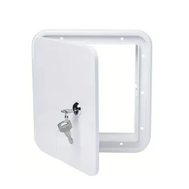 Wasserdichte Luke mit Schloss, RV-Zugangstür, elektrisches Kabel, Anhänger, Netzkabel, Kabel, Luke, Wohnmobil, Schlauch, Aufbewahrungstürfach Image