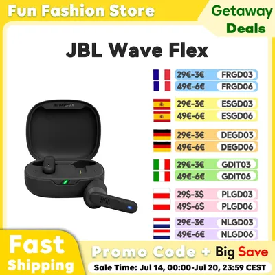 Jbl wave flex drahtlose Bluetooth-Ohrhörer tws drahtlose Ohrhörer jbl tiefer Bass Sound lange Akkulaufzeit jbl Ohrhörer Image
