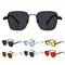 Anti-UV Metallrahmen Sonnenbrille für Frauen Männer schwarze Sonnenbrillen Brillen Sonnenbrille Retro Sonnenbrille Straßen fotos Dekoration