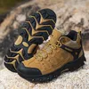 Mode Khaki Herren Wanderschuhe Größe 48 Winter Outdoor wasserdichte Stiefel Herren rutsch feste Trekking schuhe Herren Turnschuhe Turnschuhe