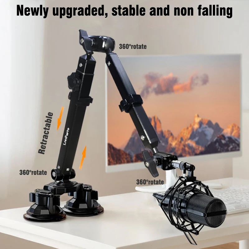 Mikrofonarm-Mikrofonständer für Blue Yeti FIFINE AM8 K669B HyperX QuadCast SoloCast AT2020 Shure SM7B MV7 und andere Mikrofonen Image