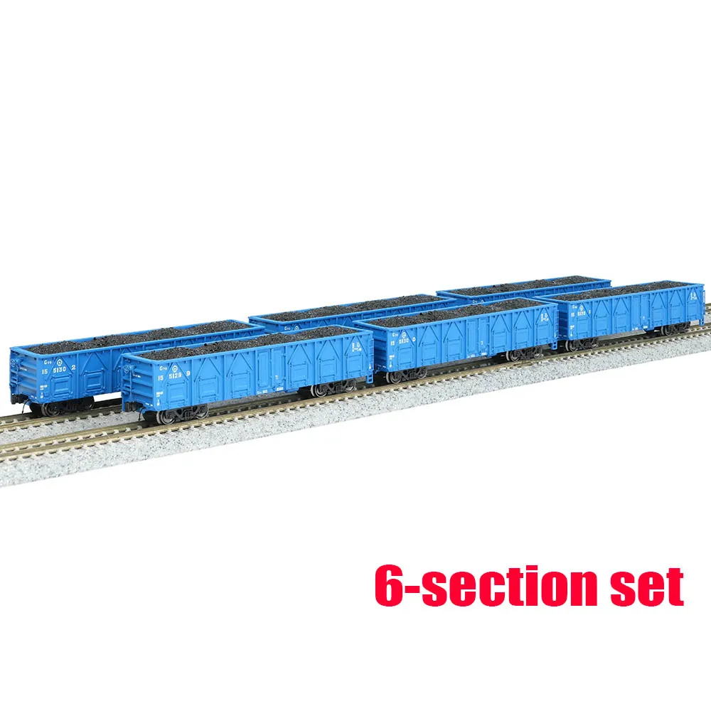 N Maßstab 1/160 Simulation Zug Modell C70 Offenes Auto Kotterwagen 6-teiliges Set Schienenauto Spielzeug Image