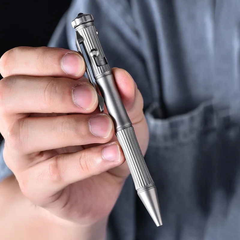 Titan legierung taktischen Stift G2 Signatur Business Pen Notfall Überleben Fenster brecher Finger drehen Dekompression Party Geschenk Image