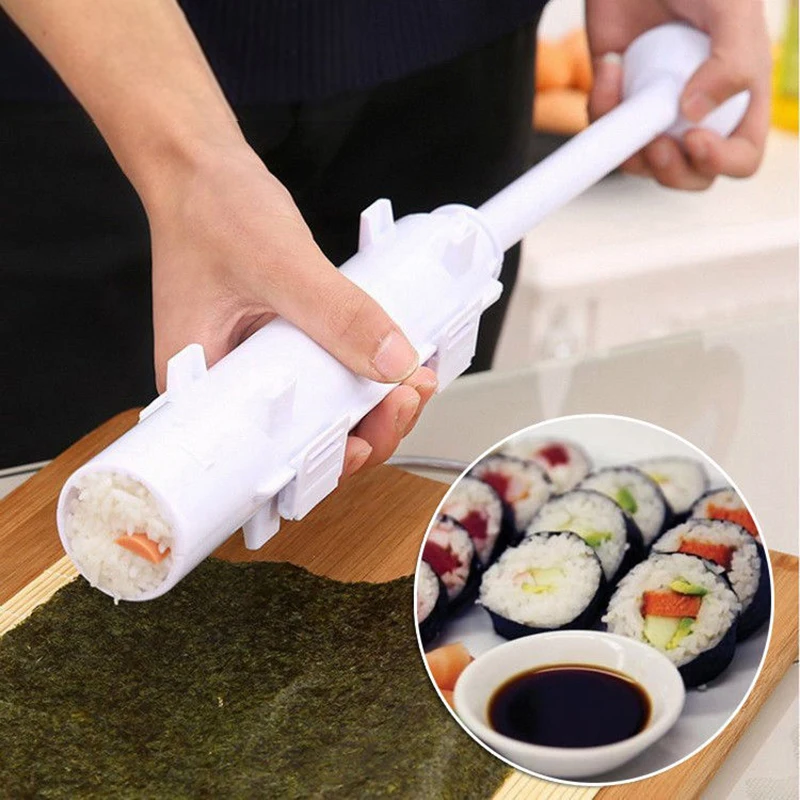 Push-typ Sushi Form Instant Diy Algen Reis Ball Maker Algen Reis Ball Werkzeug Set Haushalt Vollen Satz Zubehör küche Formen Image