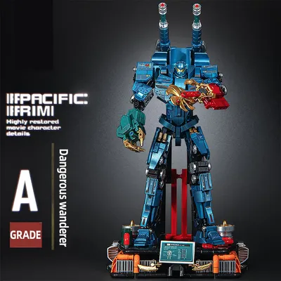 1643PCS Technische Gipsy Danger Saber Storm Crimson Battle Mech Pacific Rim Baustein Montagesteine Spielzeug Geschenk für Jungen Erwachsene Image