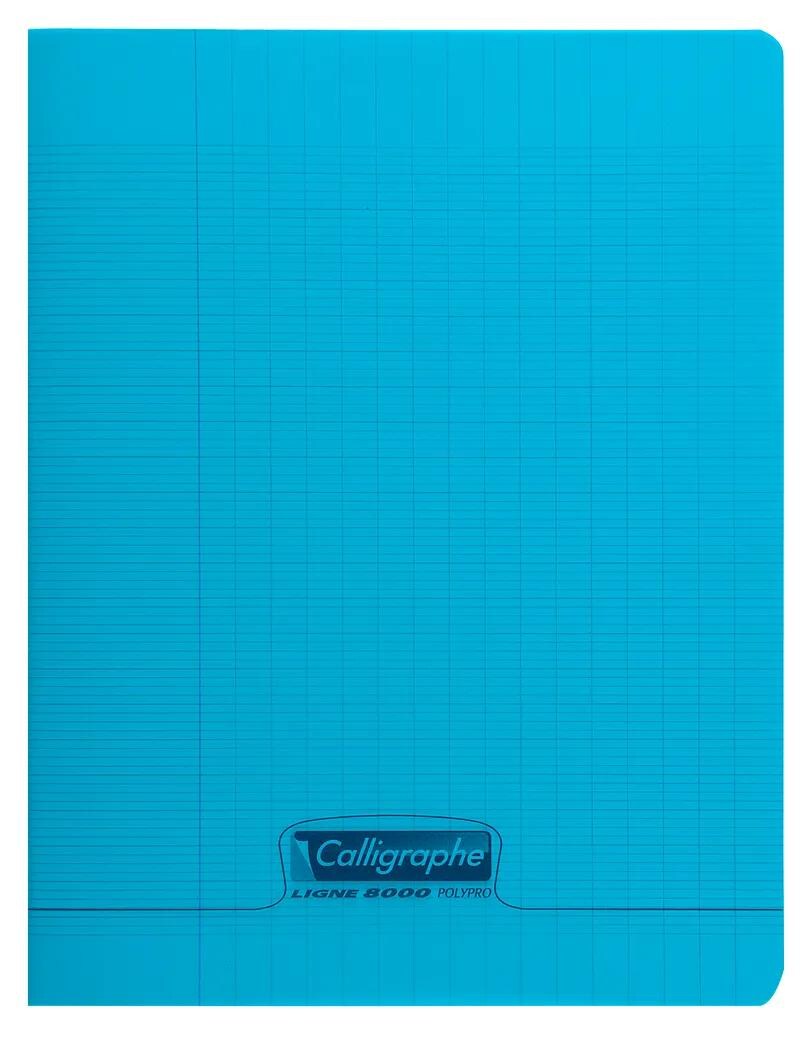 Calligraphe 20x PIQ.8000 PP BLEU 17X22 32P SEYES 90G- Blau 18002C Image