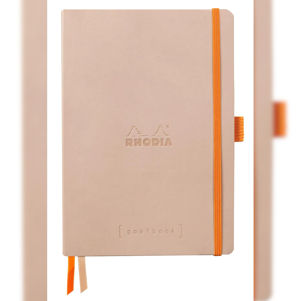 Rhodiarama Goalbook A5 mit flexiblem Einband, 120 Blatt elfenbein 90g, Dot/punktkariert - Hauch von Rosa 117803C Image