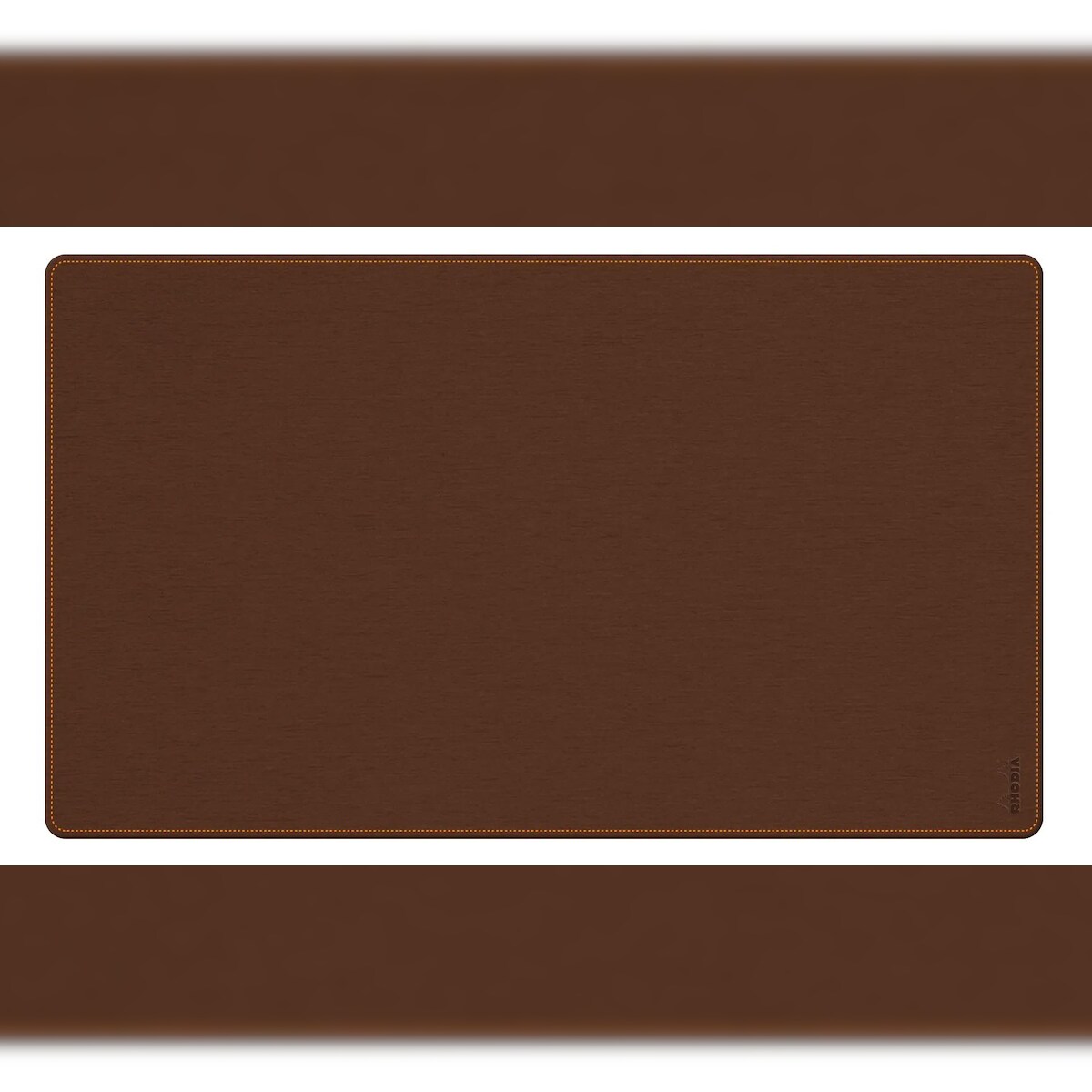 Rhodiarama, weiche/flexible Schreibunterlage L (90x43 cm) aus italienischem Kunstleder, gerollt in Schachtel aus Kraft - Bronze 194309C Image