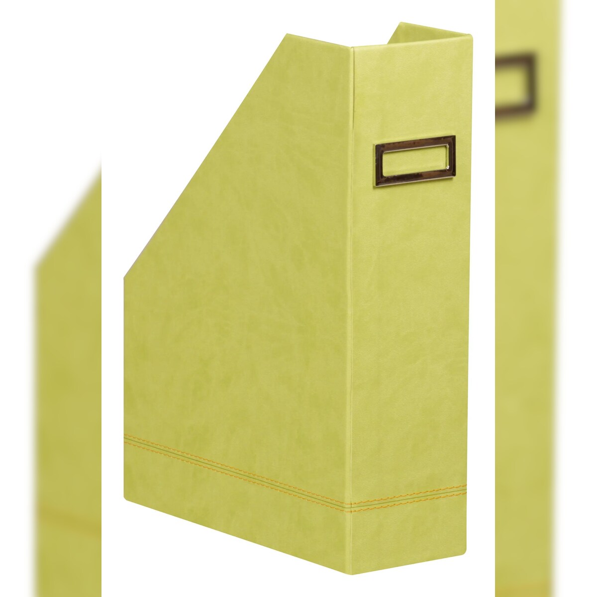 Rhodiarama Stehsammler aus Kunstleder, 10x25x31cm - Anisgrün 318836C Image