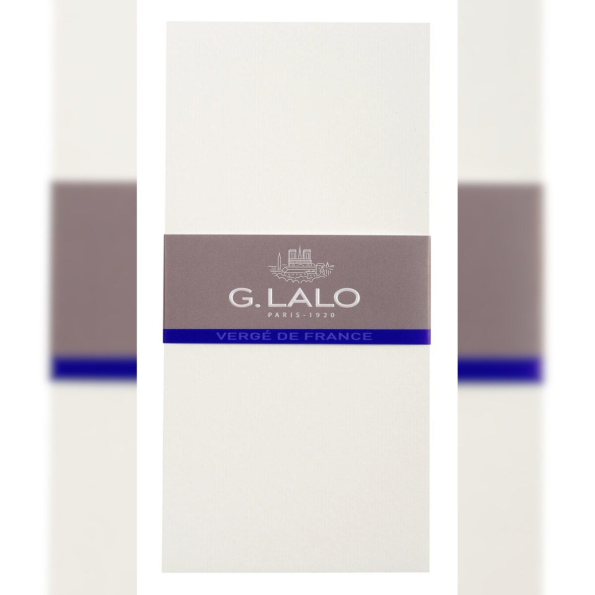 G.Lalo 5x Lalo, Packung mit 25 Karten Vergé de France DL (103x213mm) - Weiß 44300L Image