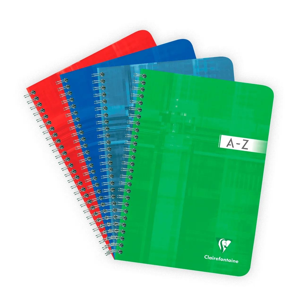 Clairefontaine 5x Adressbuch A5 mit Doppelspirale, 90 Blatt kariert 90g - Sortiert 8549C Image