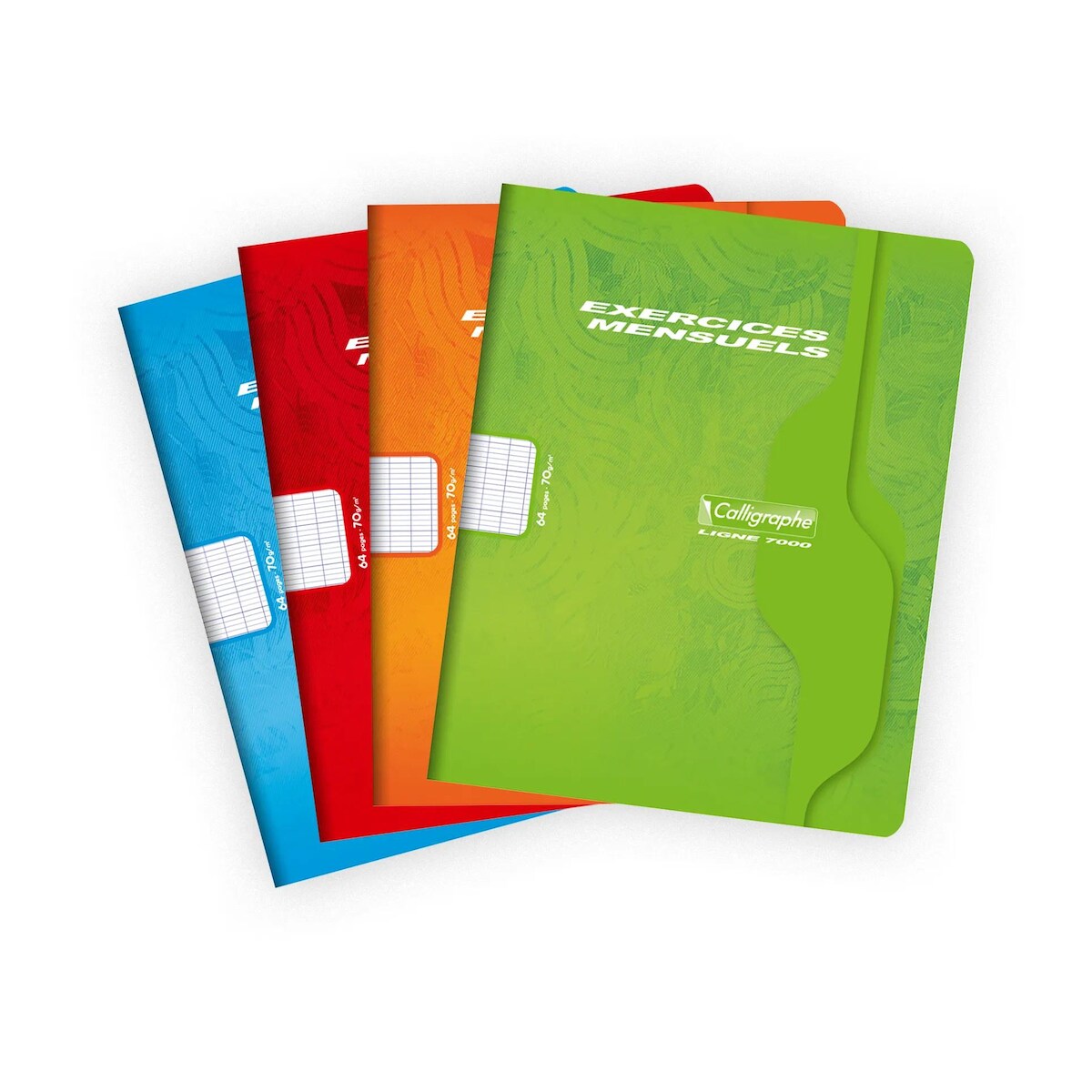 Calligraphe 20x 7000, Notizbuch 17x22 32bl séyès 70g- Sortiert 521C Image